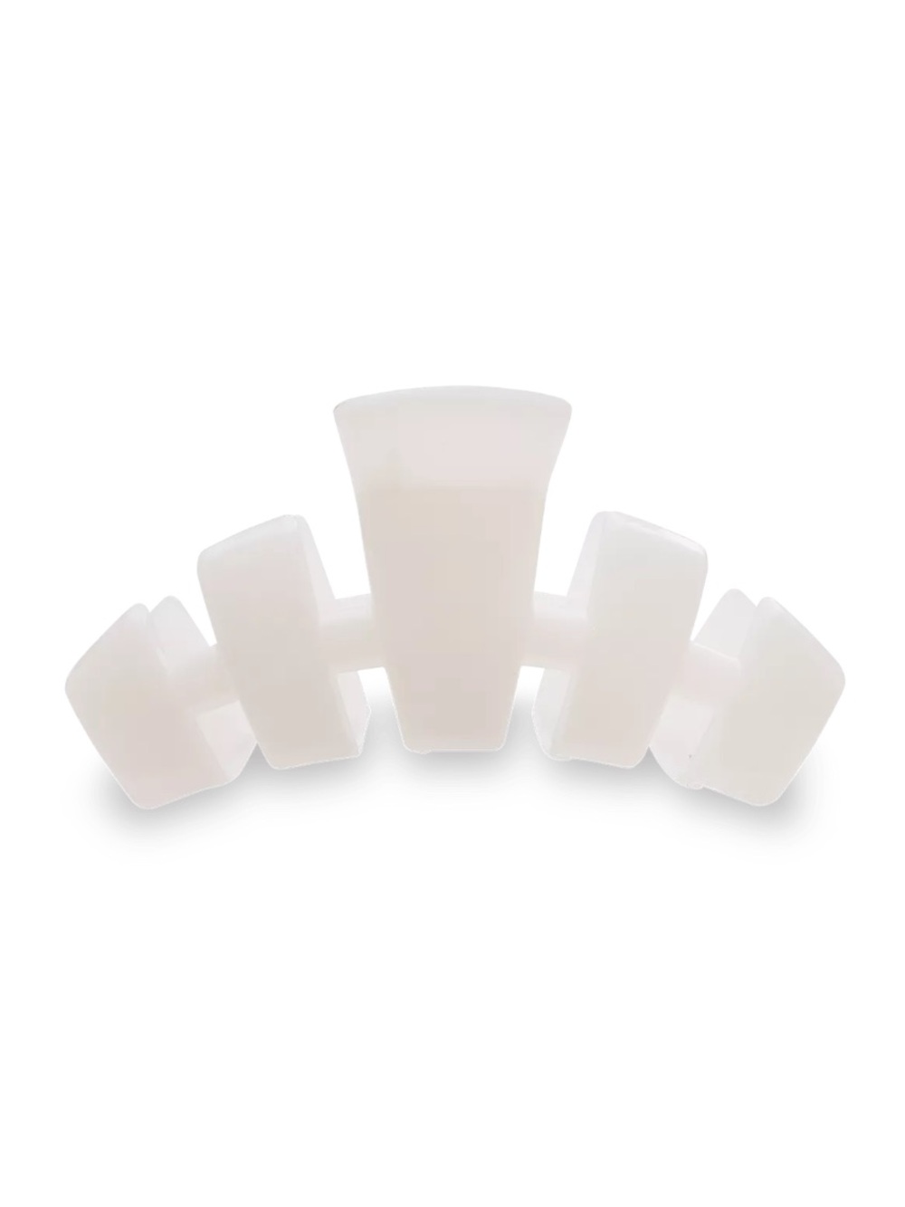 TELETIES Medium Claw Clip Coconut White Cream Neutral Chic Hair Clip Aesthetic